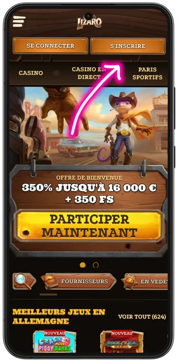 Cliquer sur le bouton S'inscrire 3hotteapotsfr
